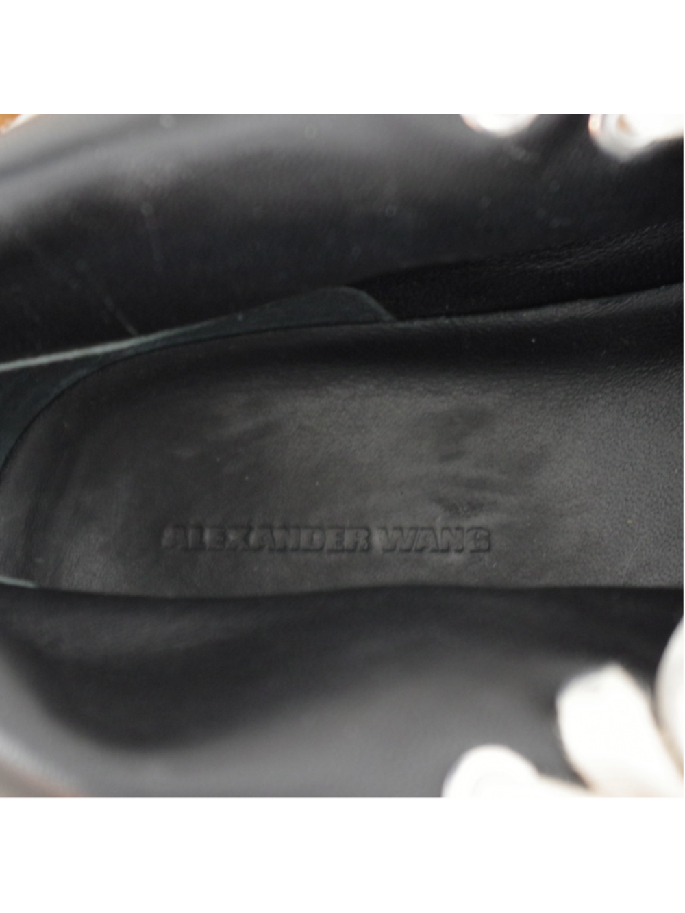 Alexander Wang Ladies' White Leather HI Top Sneakers 38.5 - Picture 9 of 10